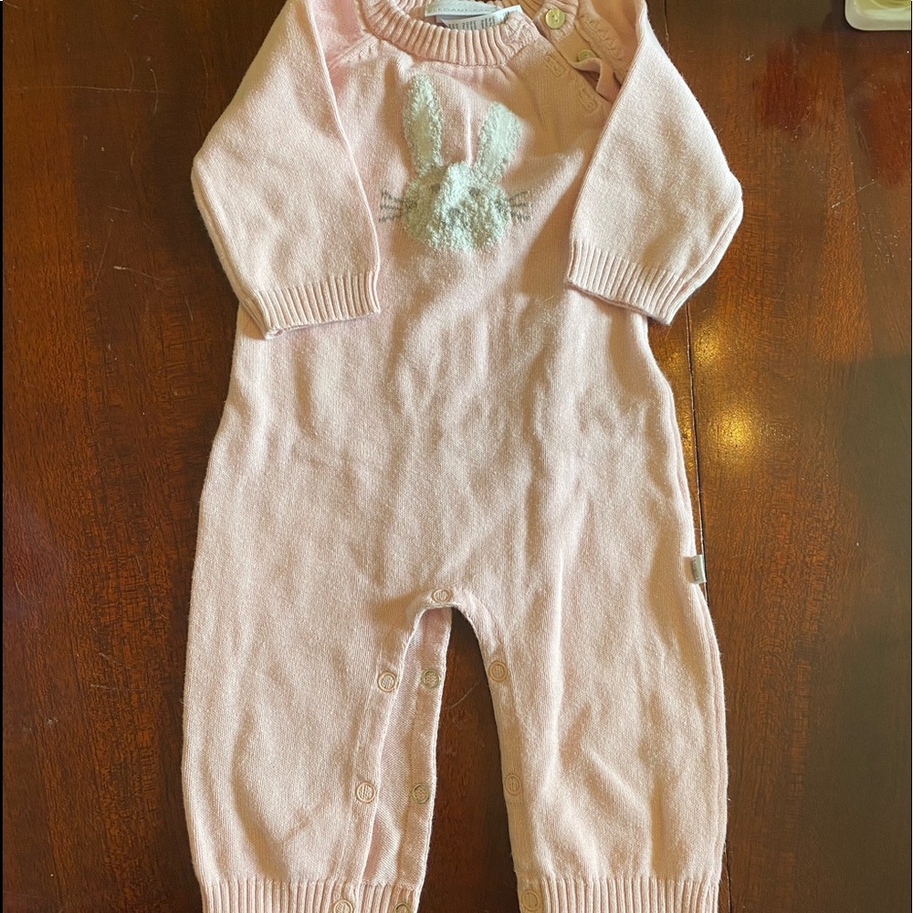 Elegant baby sweater onesie